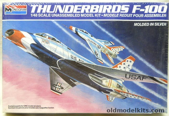 Monogram 1/48 F-100 Super Sabre Thunderbirds, 5442 plastic model kit